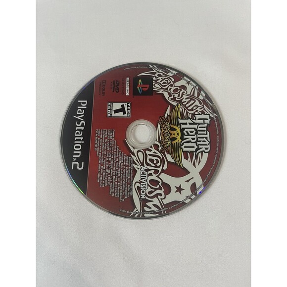 Guitar Hero: Aerosmith (Sony PlayStation 2, 2008) Black Label Disc Only Tested - Picture 2 of 6
